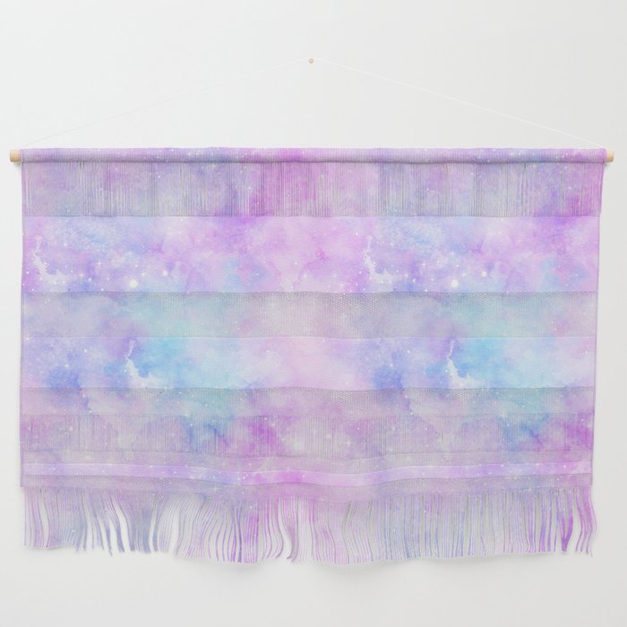 Pink Blue Galaxy Painting Wall Hanging