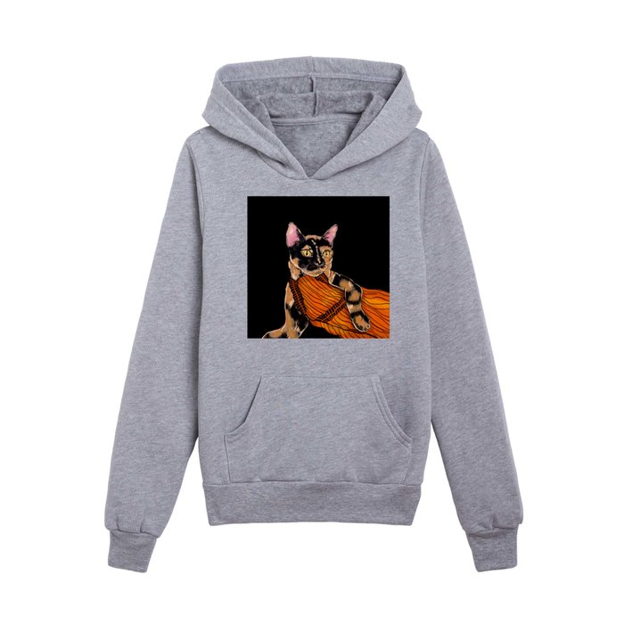 Sexy Cat  Kids Pullover Hoodie