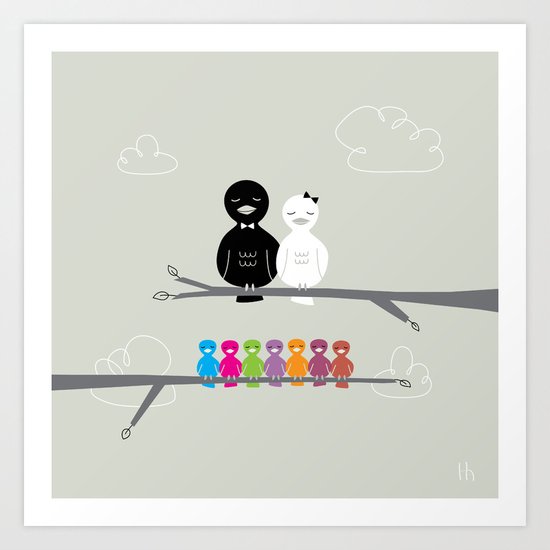 The Happy Family Art Print
