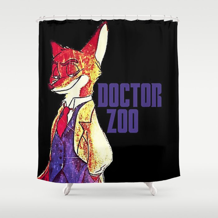 Doctor Zoo Zootopia Who Crossover Shower Curtain By Doctor Zoo Zootopia Who Crossover Shower Curtain By Alexbowman42 Society6