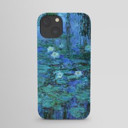 Claude Monet Water Lilies BLUE iPhone Case