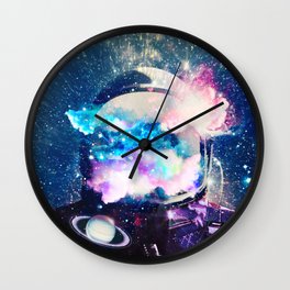 Space Planets Astronaut  Wall Clock