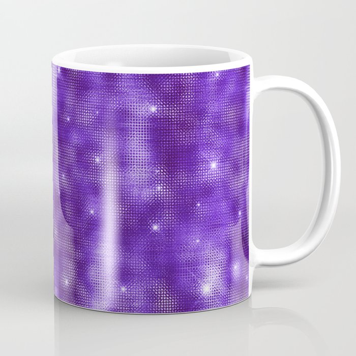 Glam Purple Diamond Shimmer Glitter Coffee Mug