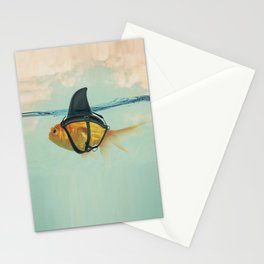 Brilliant DISGUISE - Goldfish with a Shark Fin Stationery Card