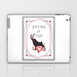 "Satan Is The Goat" (Art Deco Style) Laptop Skin