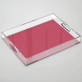 Cerise Dark Pink Solid Color Parable to Jolie Paints Hibiscus Acrylic Tray