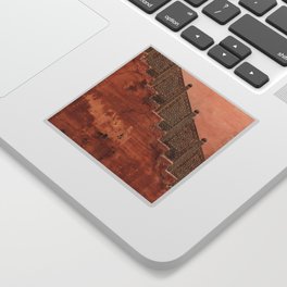 Terracotta wall in Rajasthan, India, travel Photography  Sticker