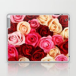 Red White and Pink Roses Laptop Skin