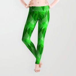 ZigZag All Day - Green Leggings