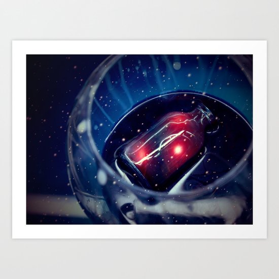 Message in a bottle Art Print