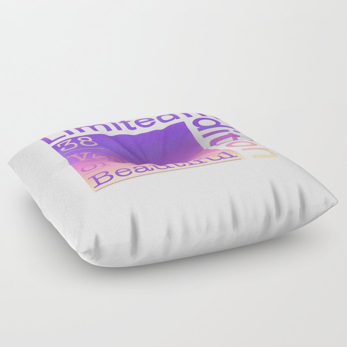 38 Year Old Gift Gradient Limited Edition 38th Retro Birthday Floor Pillow