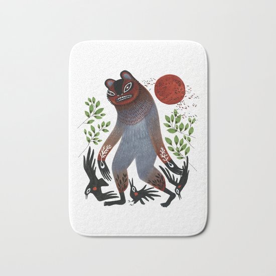 Walking With The Devil Bath Mat