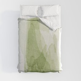 transparent 3 - green Duvet Cover