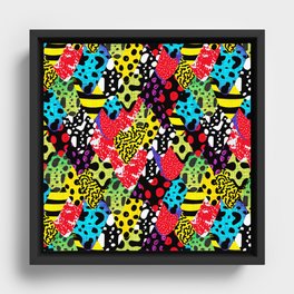 Exotic Frogs Framed Canvas
