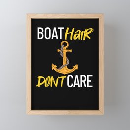 Sailing Boat Quotes Ship Knots Yacht Beginner Framed Mini Art Print