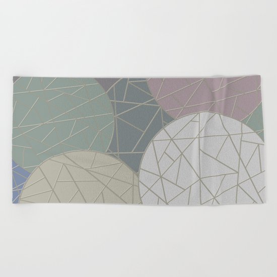THE WORLD IS ROUND (abstract) Beach Towel