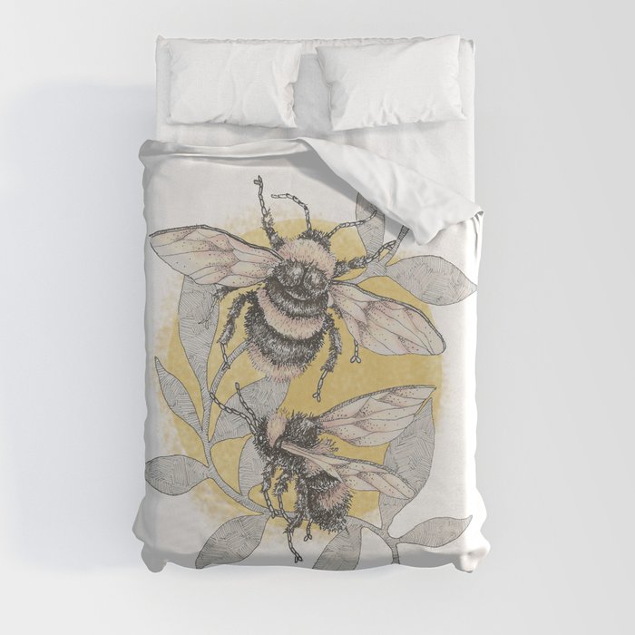 Wild Bees Duvet Cover