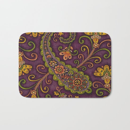 Floral Paisley Pattern 06 Bath Mat
