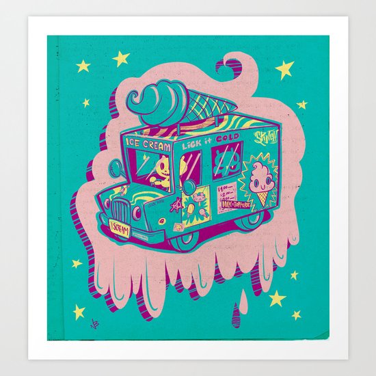 I Scream "Truck!" Art Print