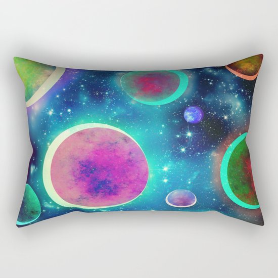 Festive Planets Rectangular Pillow