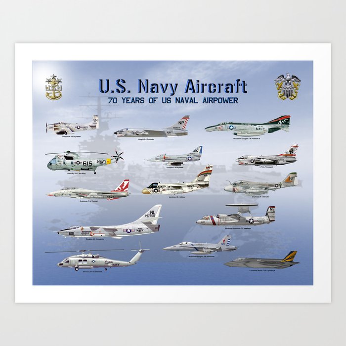 70 Years of US Naval Airpower Art Print