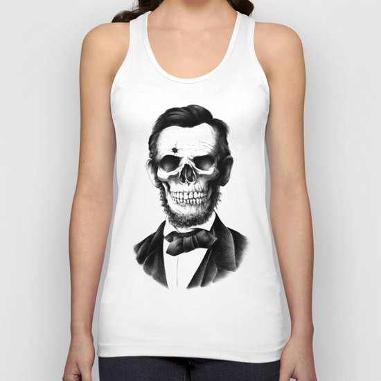 Lincoln Skull Unisex Tank Top