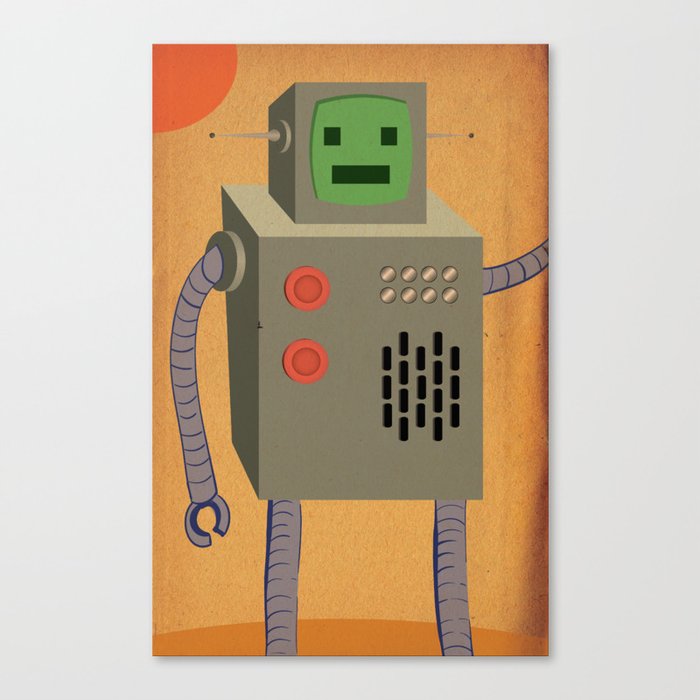Awesome Robot! Canvas Print