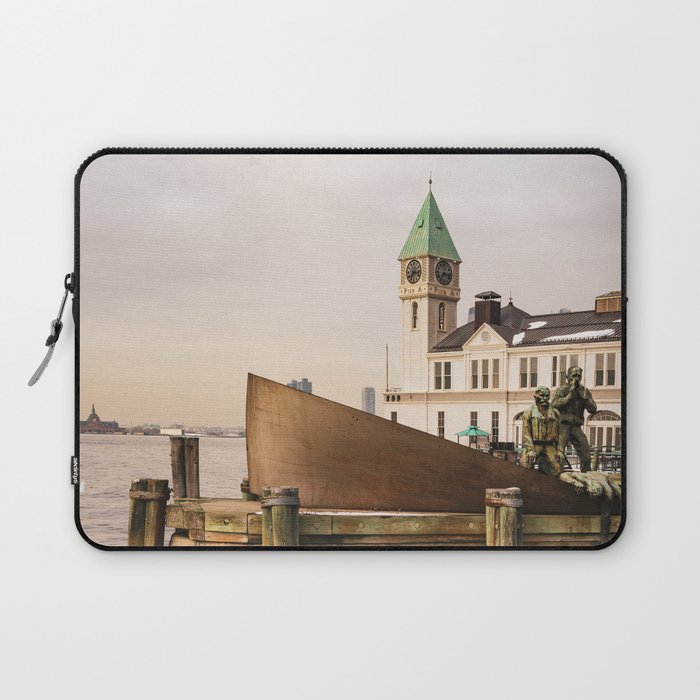 Cloudy Day at the Pier | Travel Photography | New York City Laptop Sleeve