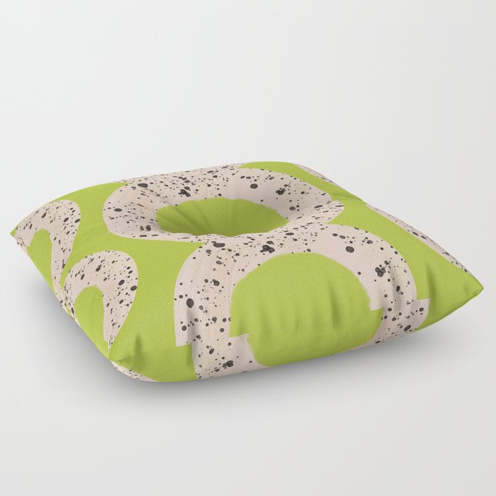 Green Eggshell Stone Floor Pillow