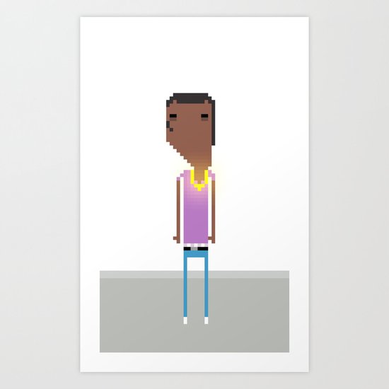 VERY RARE COLLECT THIS ONE MOST BASED PIXEL ART Art Print