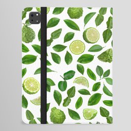 Bergamot and leaves - green iPad Folio Case