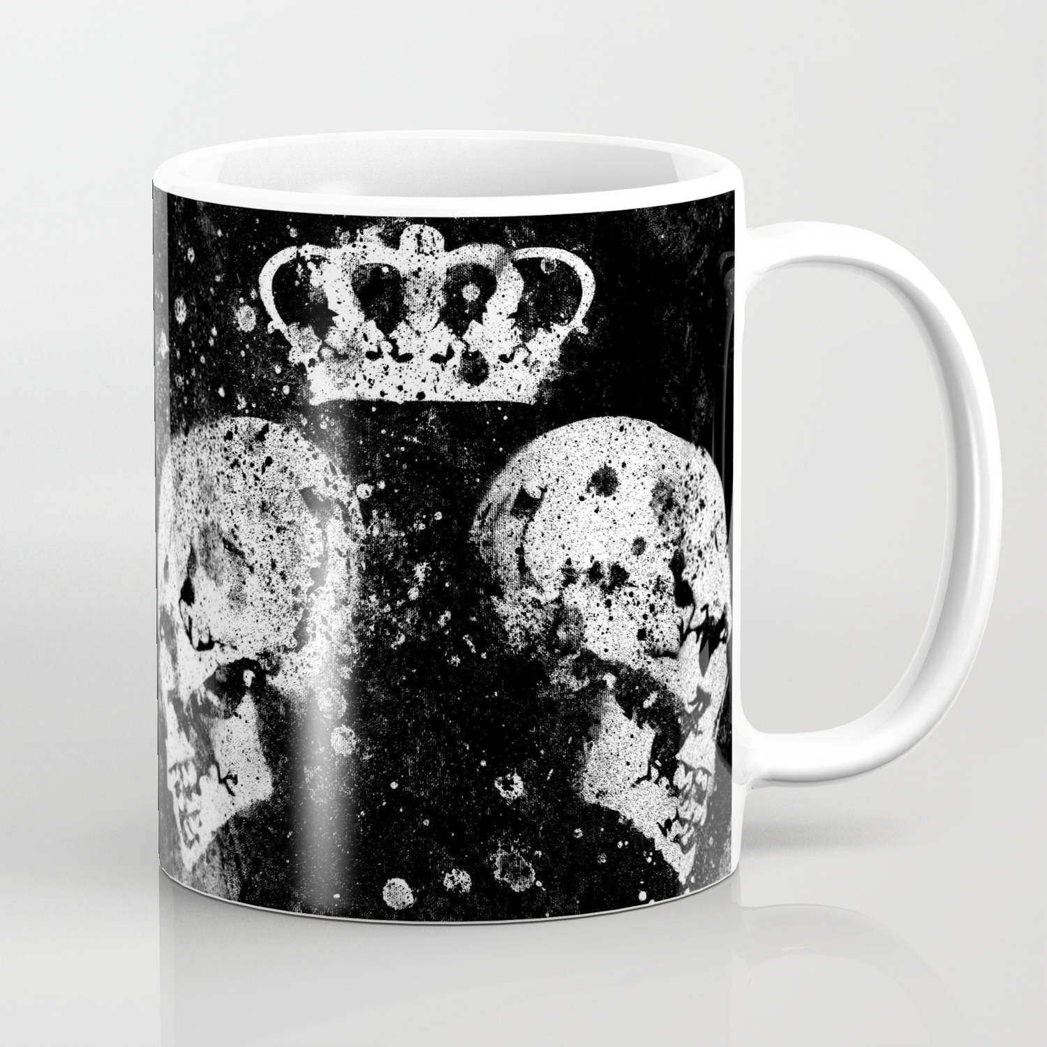 Queendom Spray Paint Graffiti Art Crown With Skulls Coffee Mug By Kissmyart1981 Society6