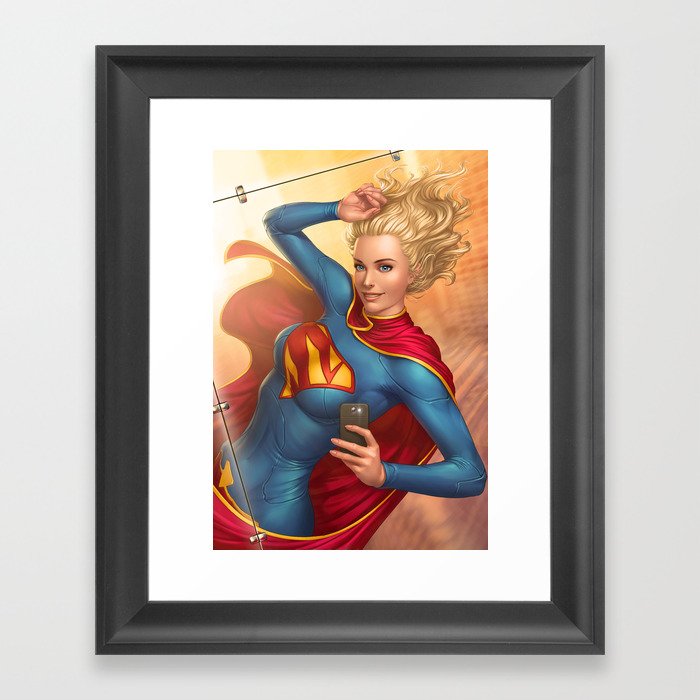 Supergirl Framed Art Print