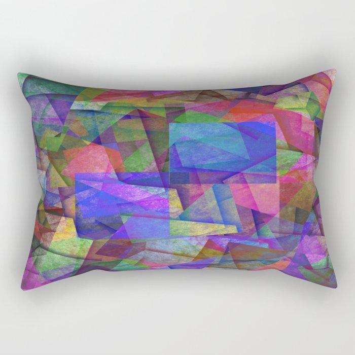 Pieces Of colour - Abstract, colour fragments Rectangular Pillow