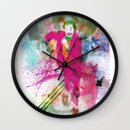 Artiful Joker Wall Clock | Watercolor, Digital, Oil, Acrylic, Comic, Joker, Photoshop, Pop Art, Painting, Artifulprints 