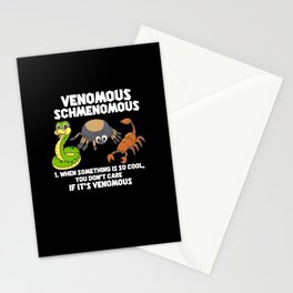 Venomous Schmenomous Stationery Card