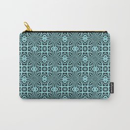 Island Paradise Geometric Floral Abstract Carry-All Pouch