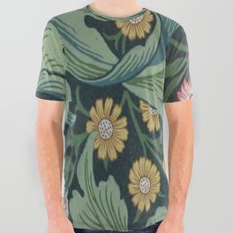 William Morris, Leicester, floral pattern  All Over Graphic Tee