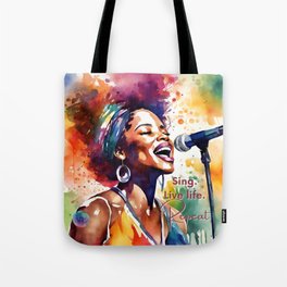 Creative Woman Singing 1 Tote Bag