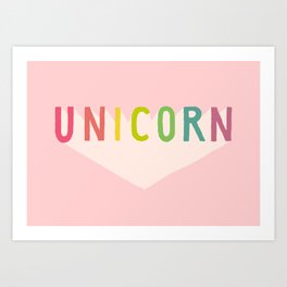 Unicorn (Superhero) Art Print