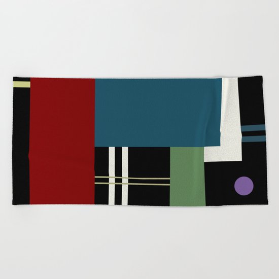 GEOMETRIC ABSTRACT Beach Towel