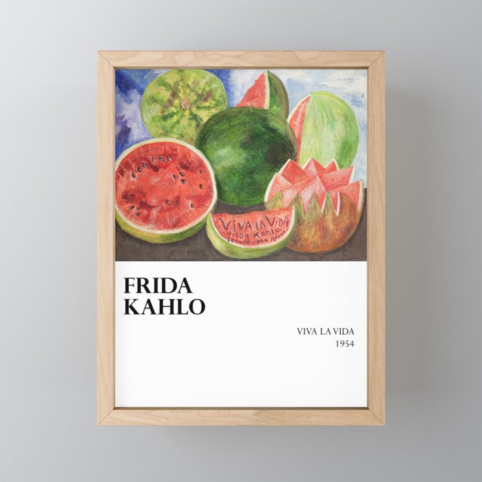 Frida Kahlo - Viva la vida  Framed Mini Art Print