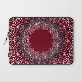 Red & White Color Mandala Art Design Laptop Sleeve
