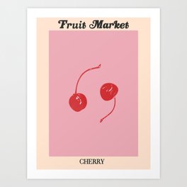 fruit market / cherry Art Print