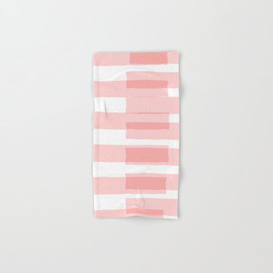 Big Stripes in Pink Hand & Bath Towel