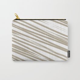 Beige stripes background Carry-All Pouch
