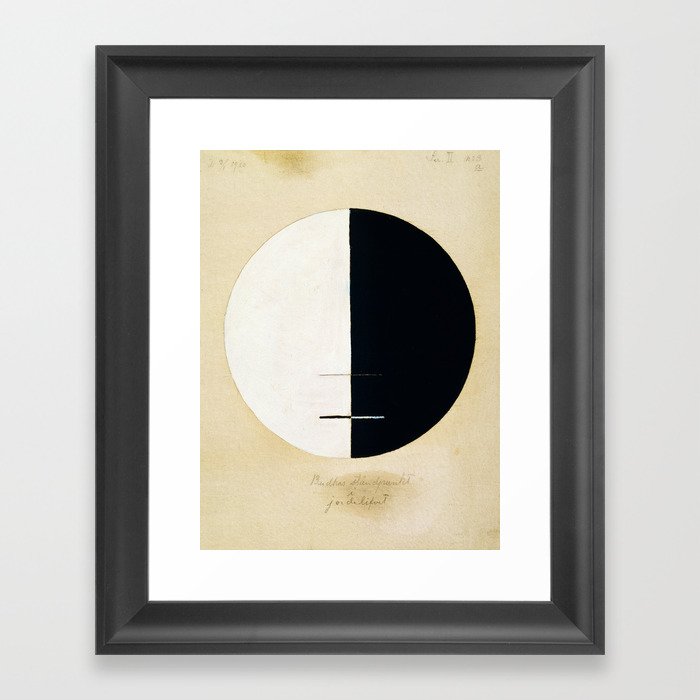 Buddhas standpoint in the Earthly life, 1920 by Hilma af Klint Framed Art Print