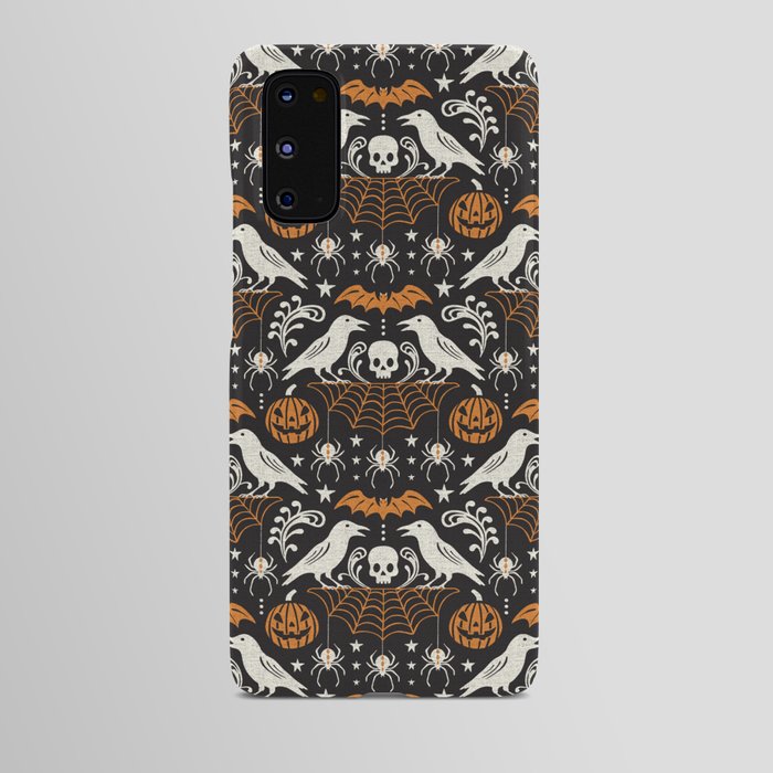 All Hallows' Eve - Black Orange Halloween Android Case