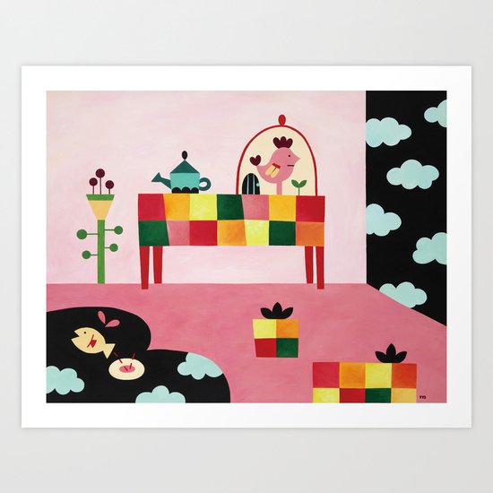 A Curious Question Art Print