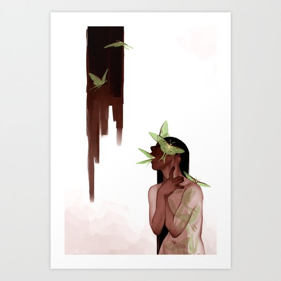 Moths Art Print